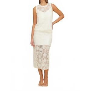 NEW LUCY PARIS chandler lace top in ivory